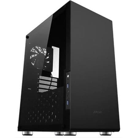 Jonsbo U4 ATX Mid Tower Black Tempered Glass Side Panel, Front USB 3.2 Gen 1 Type-A image