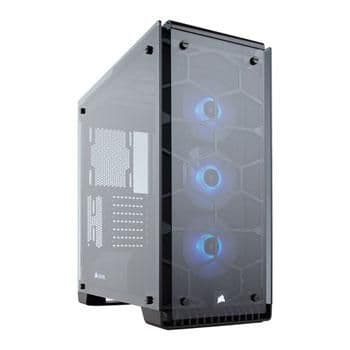 Corsair Crystal 570X RGB ATX Mid Tower Black Tempered Glass Side Panel, RGB image