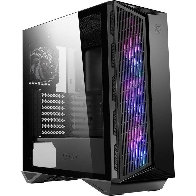 MSI MPG GUNGNIR 110M ATX Mid Tower Black Tempered Glass Side Panel main image
