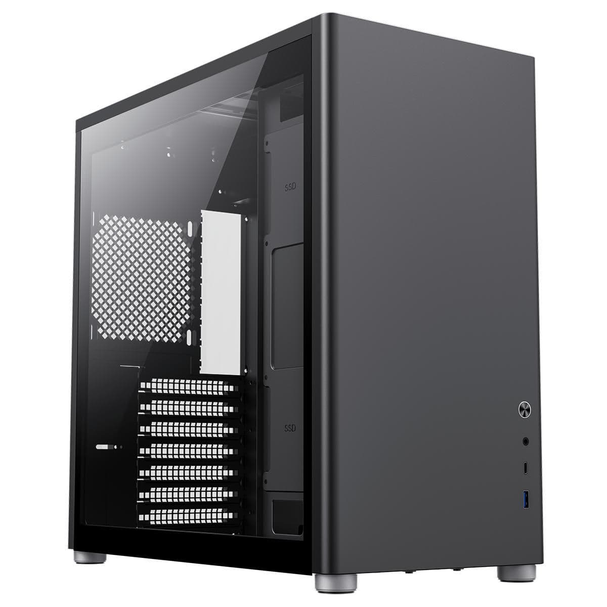 GameMax Spark Pro ATX Mid Tower Black with Tempered Glass Side Panel, USB 3.2 Gen 1 Type-C, USB 3.2 Gen 1 Type-A image