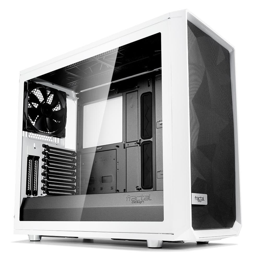 Fractal Design Meshify S2 ATX Mid Tower White / Black Tempered Glass USB 3.2 Gen 2 Type-C USB 3.2 Gen 1 Type-A image