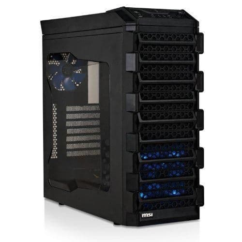 MSI Blitz ATX Mid Tower Black / Blue Acrylic Side Panel w/650 W Power Supply main image