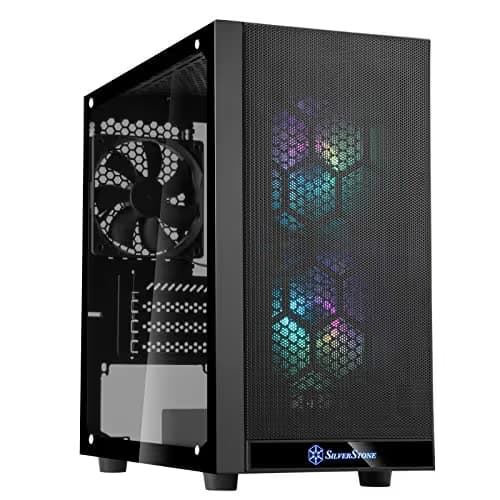 Silverstone PS15 PRO MicroATX Mid Tower Black Tempered Glass Side Panel main image