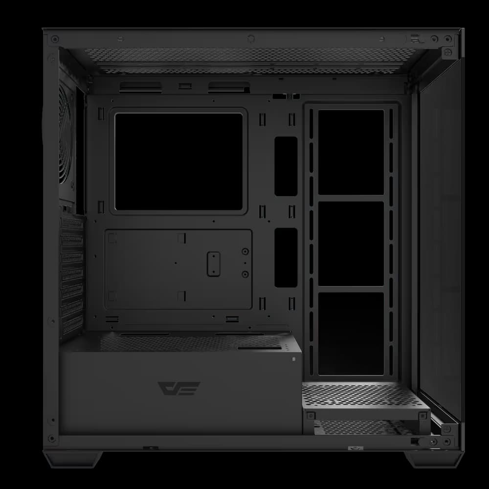 darkFlash DS900 ATX Mid Tower Black with Tempered Glass Side Panel and USB 3.2 Gen 1 Type-A, USB 2.0 Type-A Front Panel image