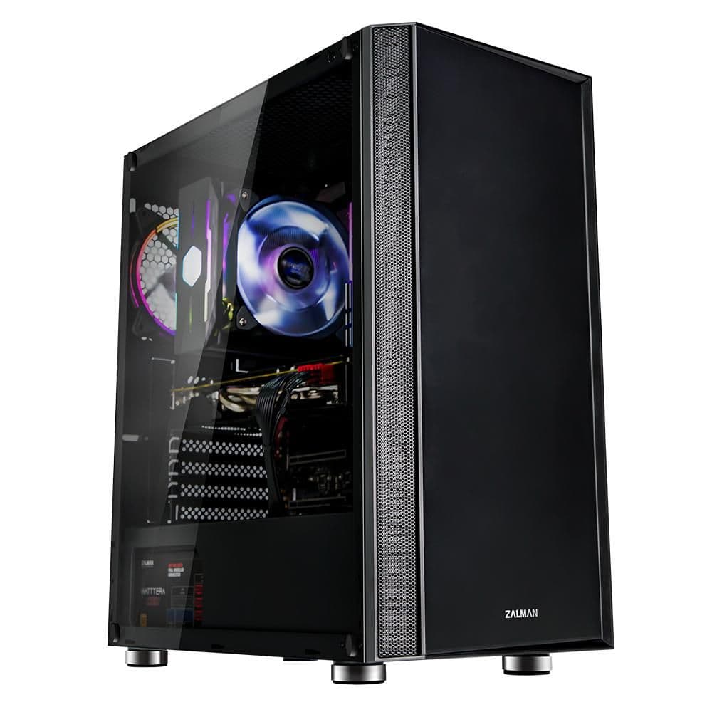 Zalman R2 ATX Mid Tower Black Tempered Glass Side Panel main image