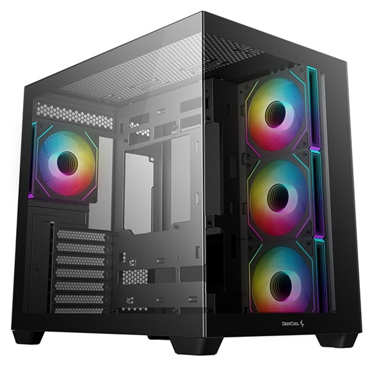 Deepcool CG530 4F ATX Mid Tower Black with Tempered Glass, USB 3.2 Gen 2 Type-C, USB 3.2 Gen 1 Type-A main image