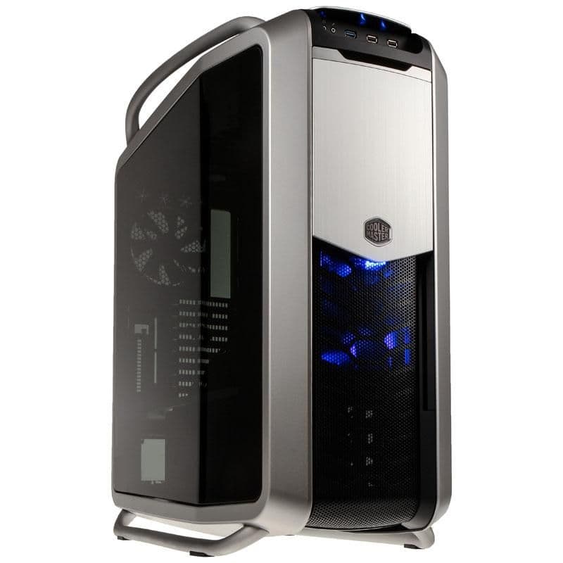 Cooler Master Cosmos II ATX Full Tower Black / Silver with Tinted Tempered Glass Side Panel and USB 3.2 Gen 1 Type-A USB 2.0 Type-A main image