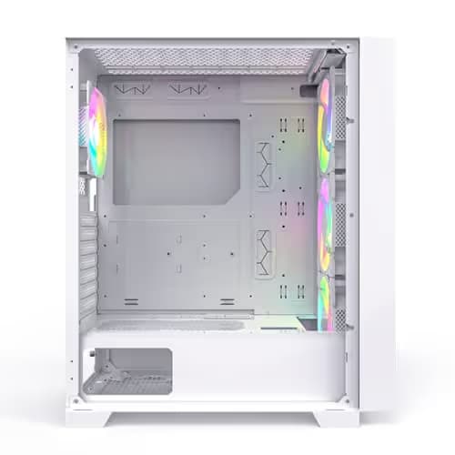 Montech AIR 1000 PREMIUM ATX Mid Tower White with Tempered Glass Side Panel, USB 3.2 Gen 1 Type-A, USB 2.0 Type-A image