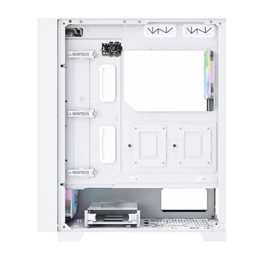 Montech AIR 1000 PREMIUM ATX Mid Tower White with Tempered Glass Side Panel, USB 3.2 Gen 1 Type-A, USB 2.0 Type-A image