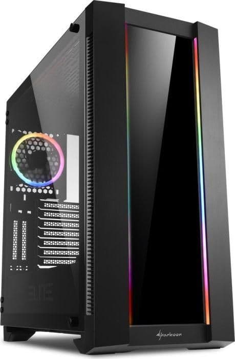SHARKOON Elite Shark CA200G ATX Mid Tower Black Tempered Glass USB 3.2 Gen 1 Type-A USB 2.0 Type-A main image