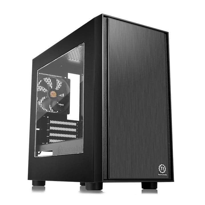 Thermaltake Versa H17 Micro ATX Mini Tower Black with Acrylic Side Panel and USB 3.2 Gen 1 Type-A, USB 2.0 Type-A Front Panel image