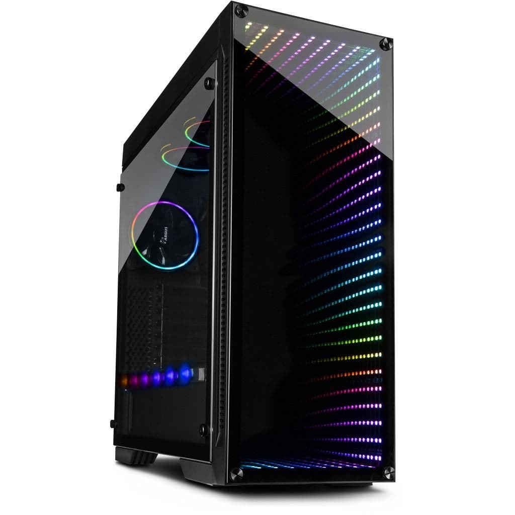 Inter-Tech X-908 Infini2 ATX Mid Tower Black Tempered Glass Side Panel main image