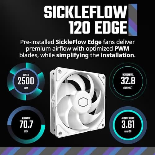 Cooler Master Masterliquid 240 Atmos Water 240mm White image
