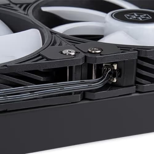 Silverstone IceMyst Water 420mm 93.29 CFM Silver / Black image