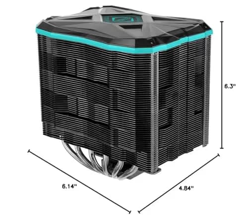 Iceberg Thermal IceSLEET G6 Stealth 85 CFM Air 160mm Black / Blue image