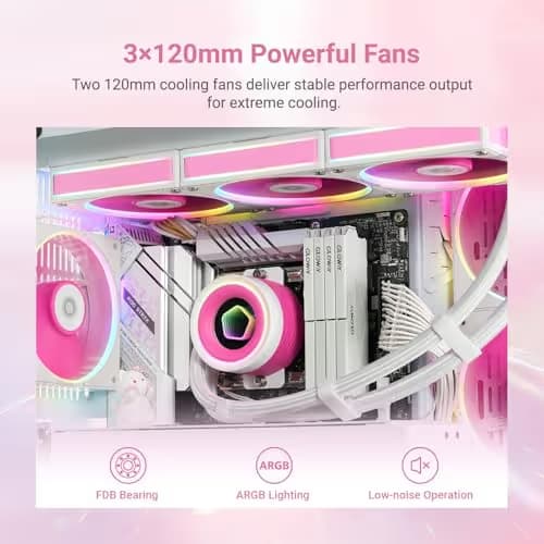 ID-COOLING FX360 INF Water 360mm Pink image