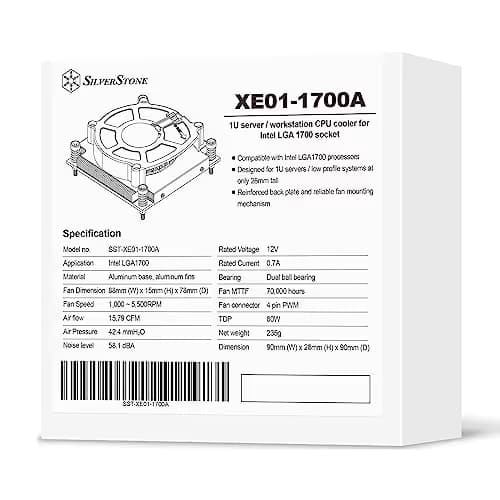 Silverstone SST-XE01-1700A Air 15.79 CFM Black image