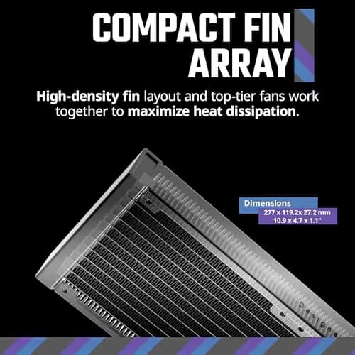 Cooler Master MasterLiquid 240 Core II 70.7 CFM Water 240mm 70.7 CFM Black image