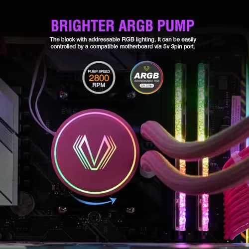 Vetroo V240 Water 240mm 52 CFM Pink image