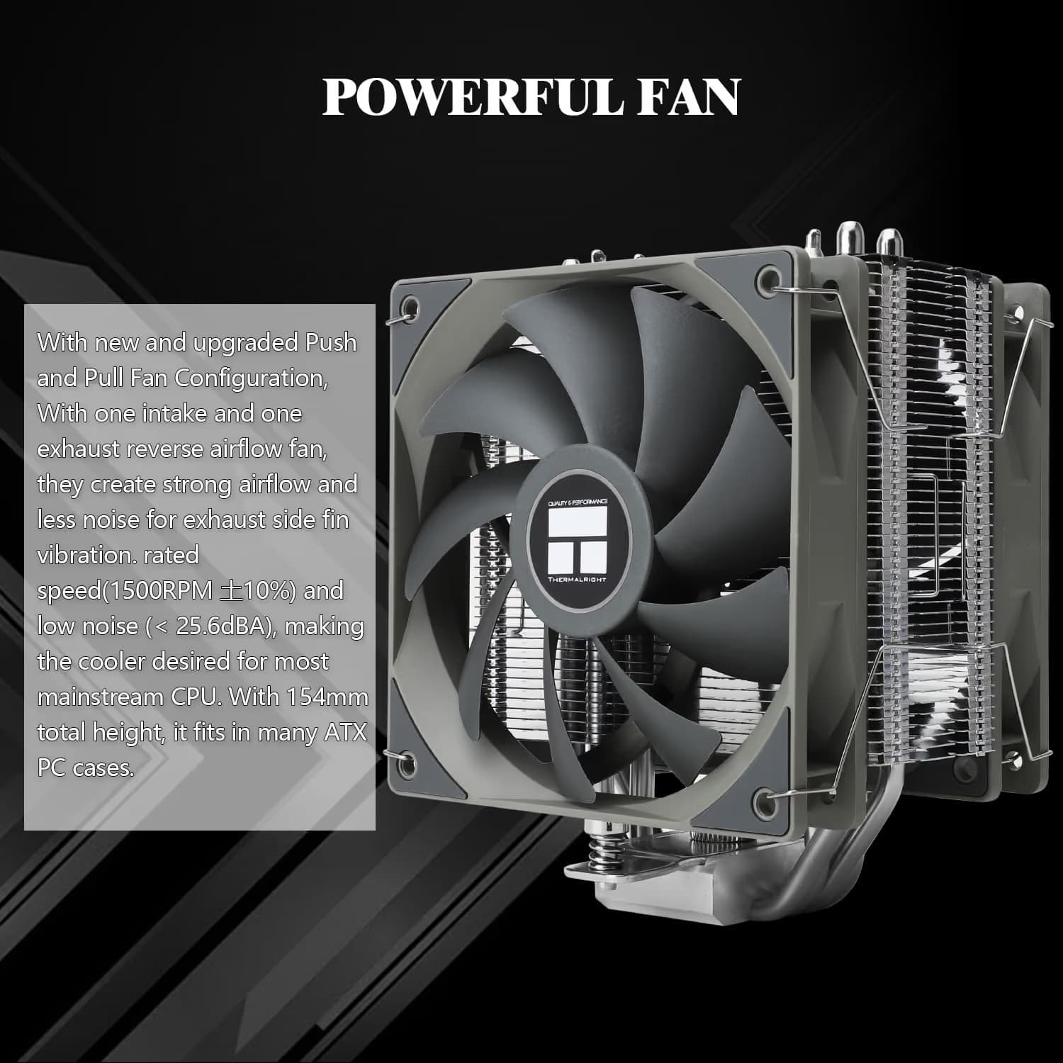 Thermalright Assassin Spirit V2 Plus Air 154mm Gray image