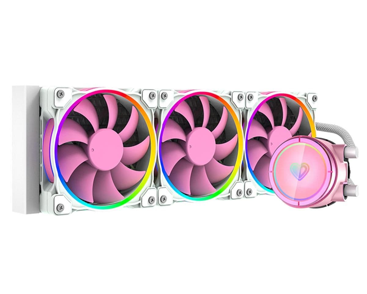 ID-COOLING PINKFLOW Water 360mm 55.2 CFM Pink image