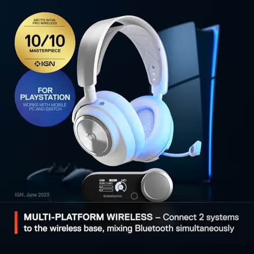 SteelSeries Arctis Nova Pro Wireless Gaming Headset for PC, PS5, and PS4 image