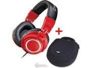 Audio-Technica ATH-M50 Red Closed-Back Headphones main image