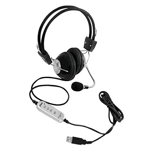 Pyle Audio PHPMCU10 Closed Headphones (Black / Silver) image