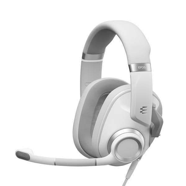 EPOS H6PRO Wired Gaming Headset Closed-Back White/Silver main image