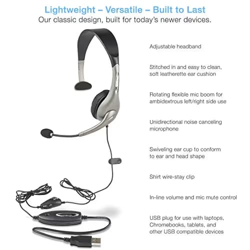 Cyber Acoustics AC-840 Closed-Back Headphones image