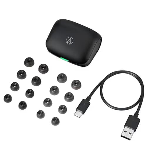 Audio-Technica ATH TWX7 Wireless Earbuds With Microphone image