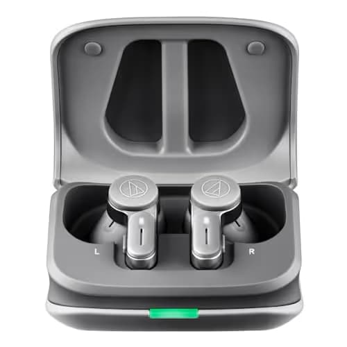 Audio-Technica ATH-TWX7 Closed Earbud With Microphone Headset image