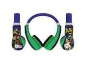 Sakar International Teenage Mutant Ninja Turtles Kids Friendly Closed Green/Blue Headset main image