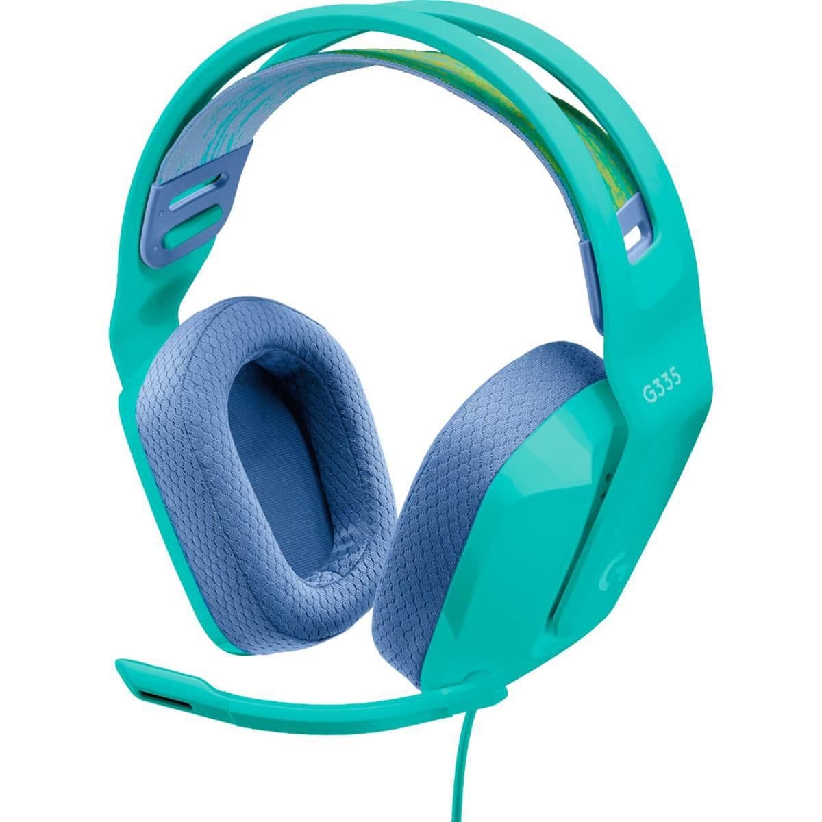 Logitech G335 Closed Green / Purple Gaming Headset main image