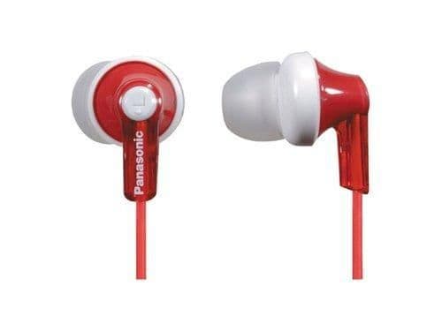 Panasonic RPHJE120R Closed In-Ear Red/White Headphones main image