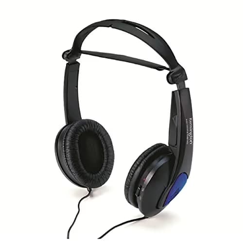 Kensington 33084 Closed-Back Black/Blue Headphones image
