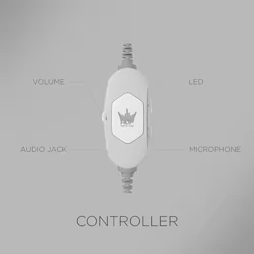 GALAX HOF Maestro Matte White 7.1 Channel Closed-Back Gaming Headset image