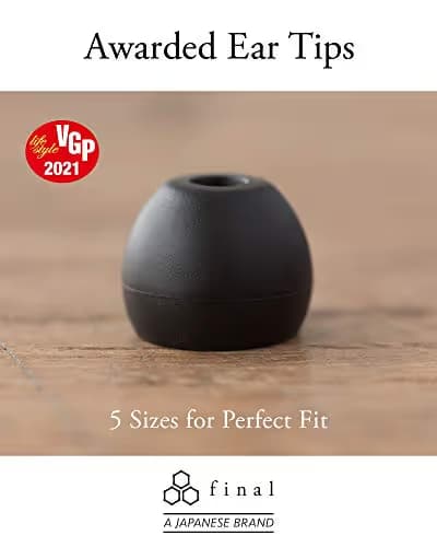 Final E1000 Closed-Back Wired Earbuds Red / Black image