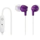 Sony DR-EX14VP/PNK In-Ear Closed Headphones in White / Purple image