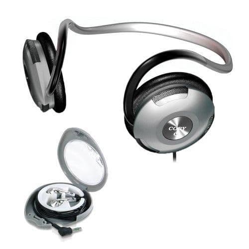 Coby 716829222331 Closed-Back Headphones Black / Silver image
