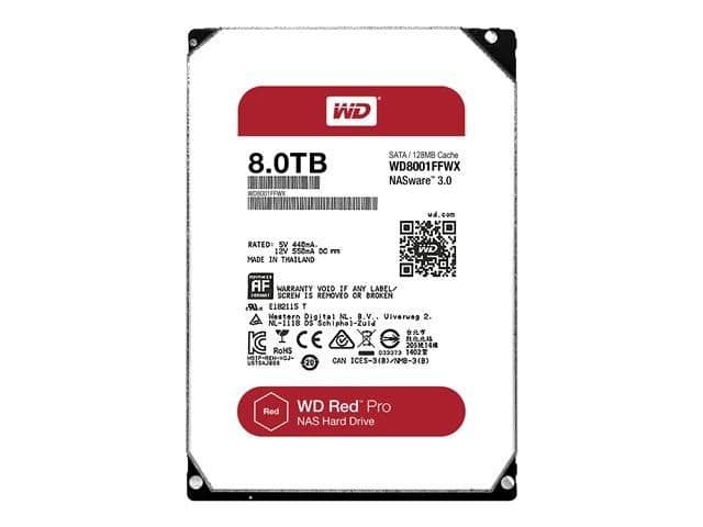 Western Digital Red Pro 8 TB HDD 3.5" 7200RPM SATA 6.0 Gb/s image