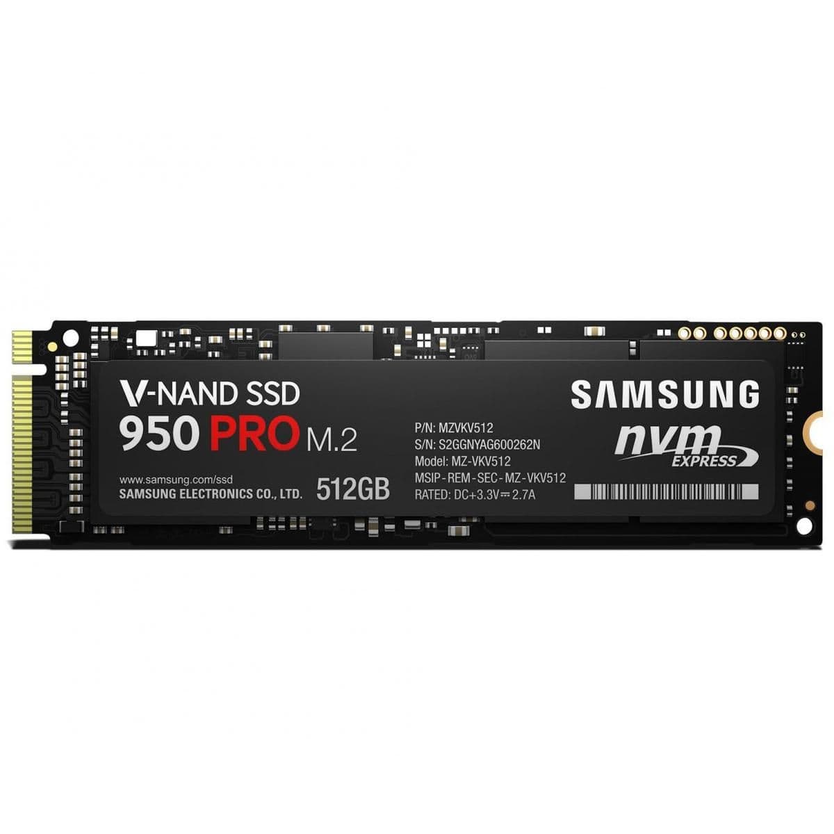 Samsung 950 PRO 512GB SSD M.2-2280 PCIe 3.0 x4 NVMe image