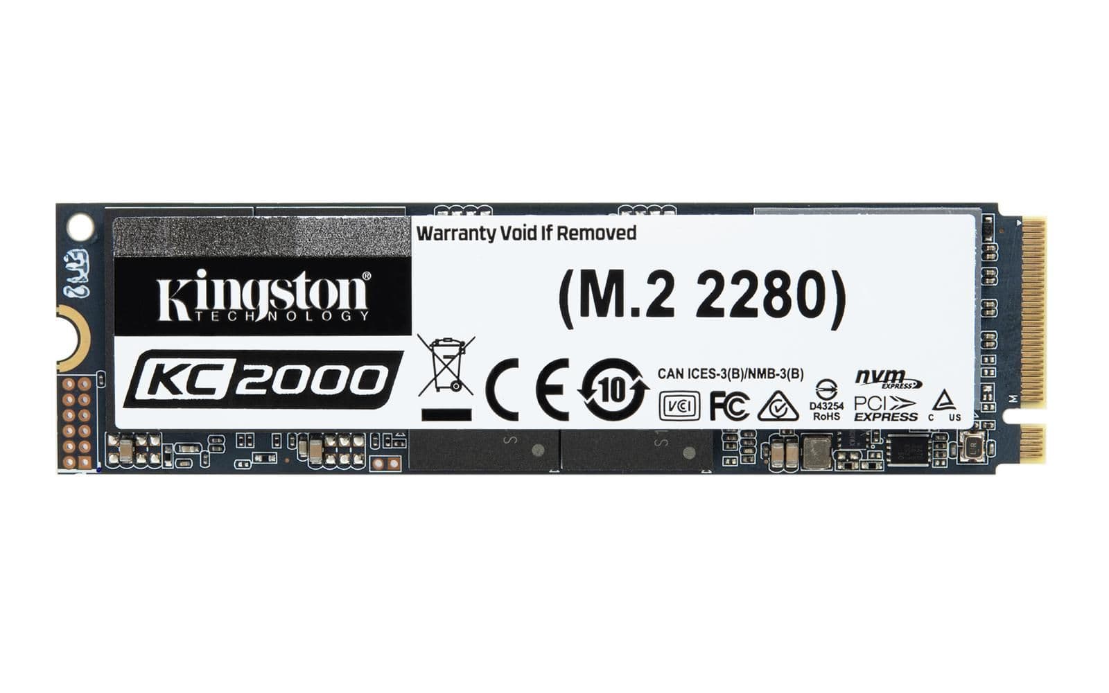 Kingston KC2000 250GB SSD M.2-2280 PCIe 3.0 x4 NVMe main image