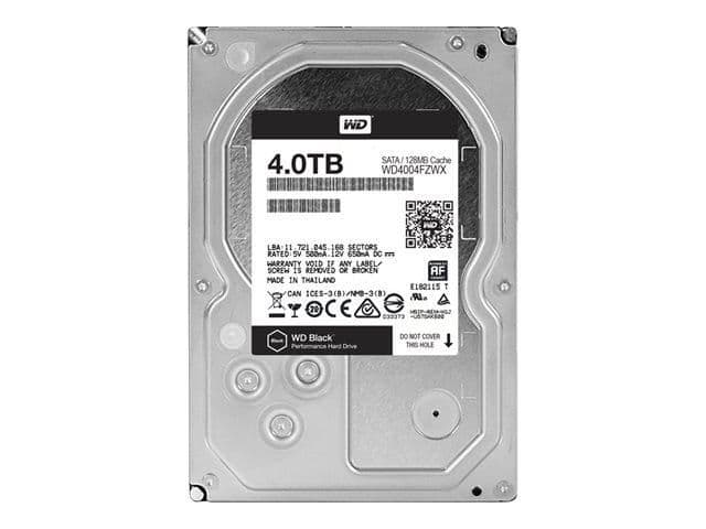 Western Digital Caviar Black 4TB Internal HDD 7200RPM 3.5" SATA 6.0 Gb/s image