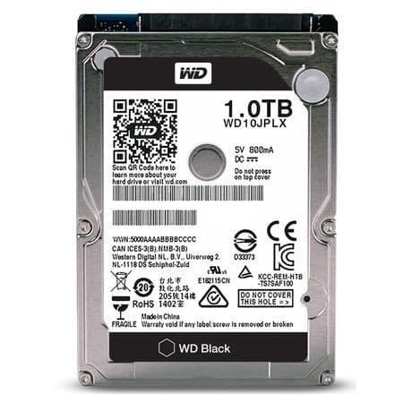 Western Digital Black 1TB HDD 2.5" 7200RPM SATA Internal image