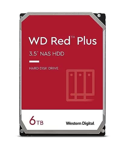 Western Digital Red Plus 6TB HDD 5400RPM 3.5" SATA 6.0 Gb/s image