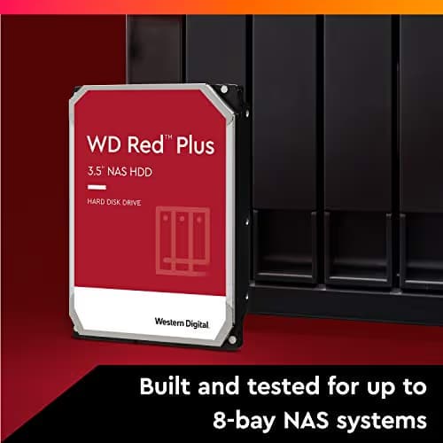 Western Digital Red Plus 6TB HDD 5400RPM 3.5" SATA 6.0 Gb/s image