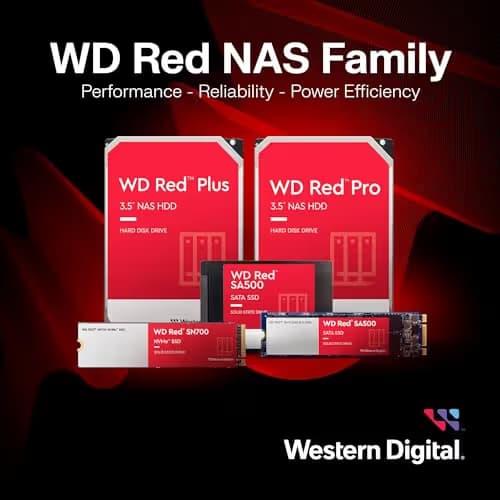 Western Digital Red Plus 6TB HDD 5400RPM 3.5" SATA 6.0 Gb/s image