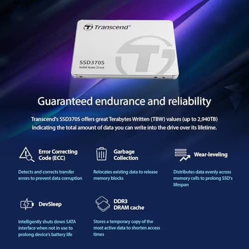 Transcend TS256GSSD370S 256GB SSD 2.5" SATA image