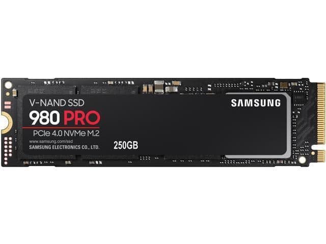 Samsung 980 Pro 250GB M.2-2280 SSD PCIe 4.0 NVMe image
